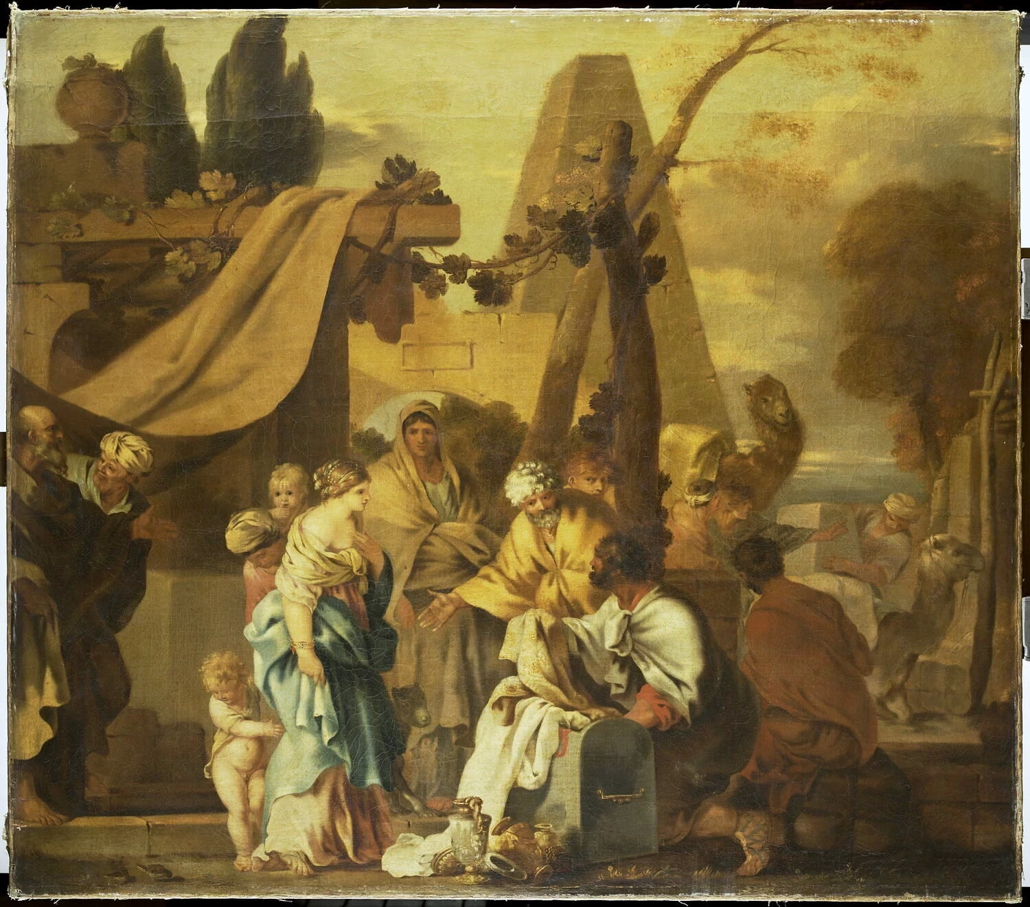 Rebecca riceve doni da Abramo - Louvre, Parigi